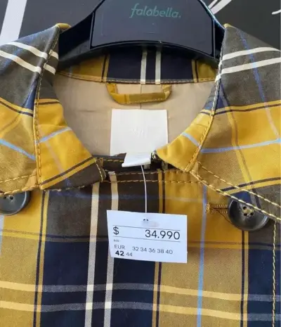 Chaqueta de cuadros amarillo y azul - miniatura 4