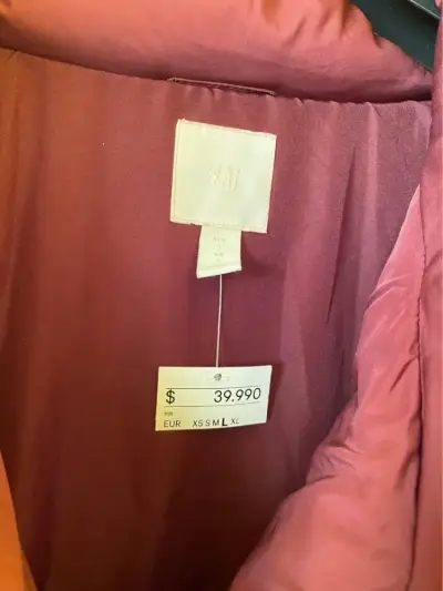 Parka acolchada burdeos - miniatura 5
