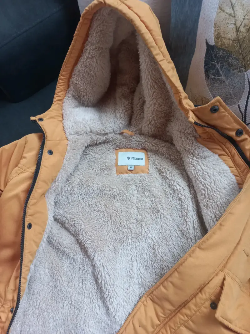 Chaqueta de invierno para niño color mostaza - 2