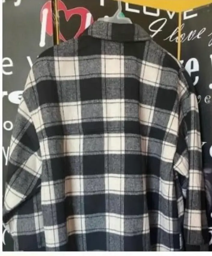 CChaqueta de franela a cuadros para hombre - 2