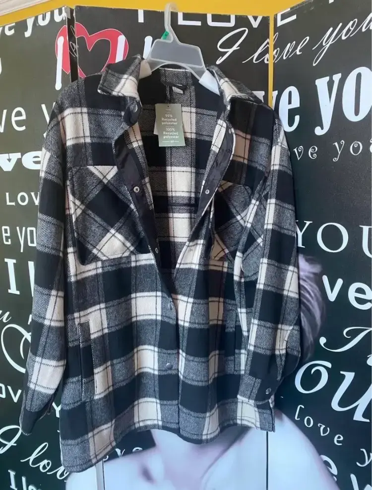 CChaqueta de franela a cuadros para hombre - 3