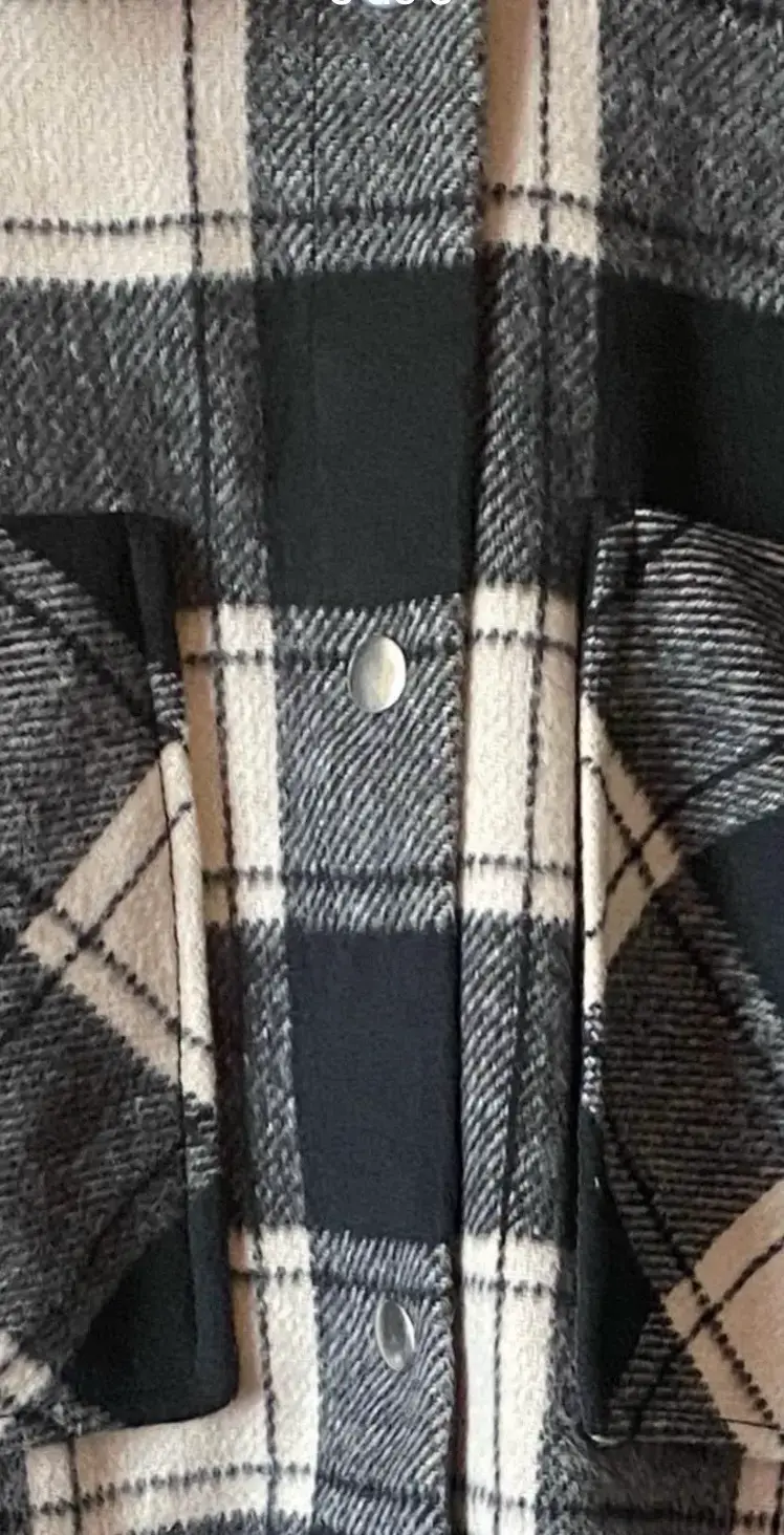 CChaqueta de franela a cuadros para hombre - 5