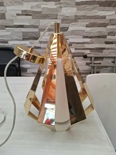 Lámpara colgante dorada moderna - miniatura 1