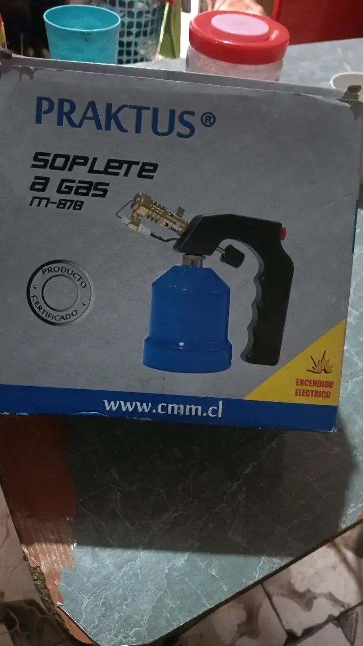 Soplete a gas Praktus M-818 con encendido eléctrico - 1