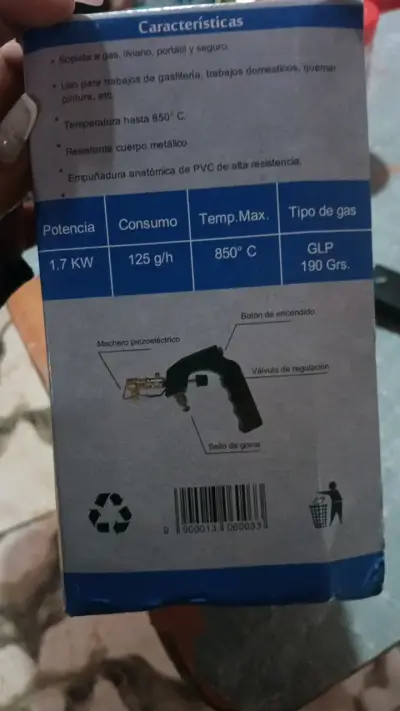 Soplete a gas Praktus M-818 con encendido eléctrico - miniatura 2
