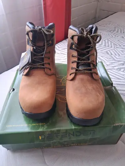 Botas de seguridad marrón Defender - miniatura 1