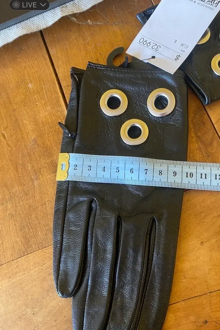 Guantes de cuero negro H&M - 2