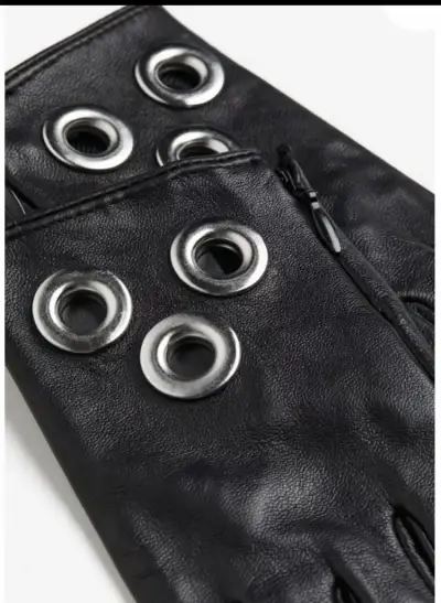 Guantes de cuero negro  H&M - miniatura 4