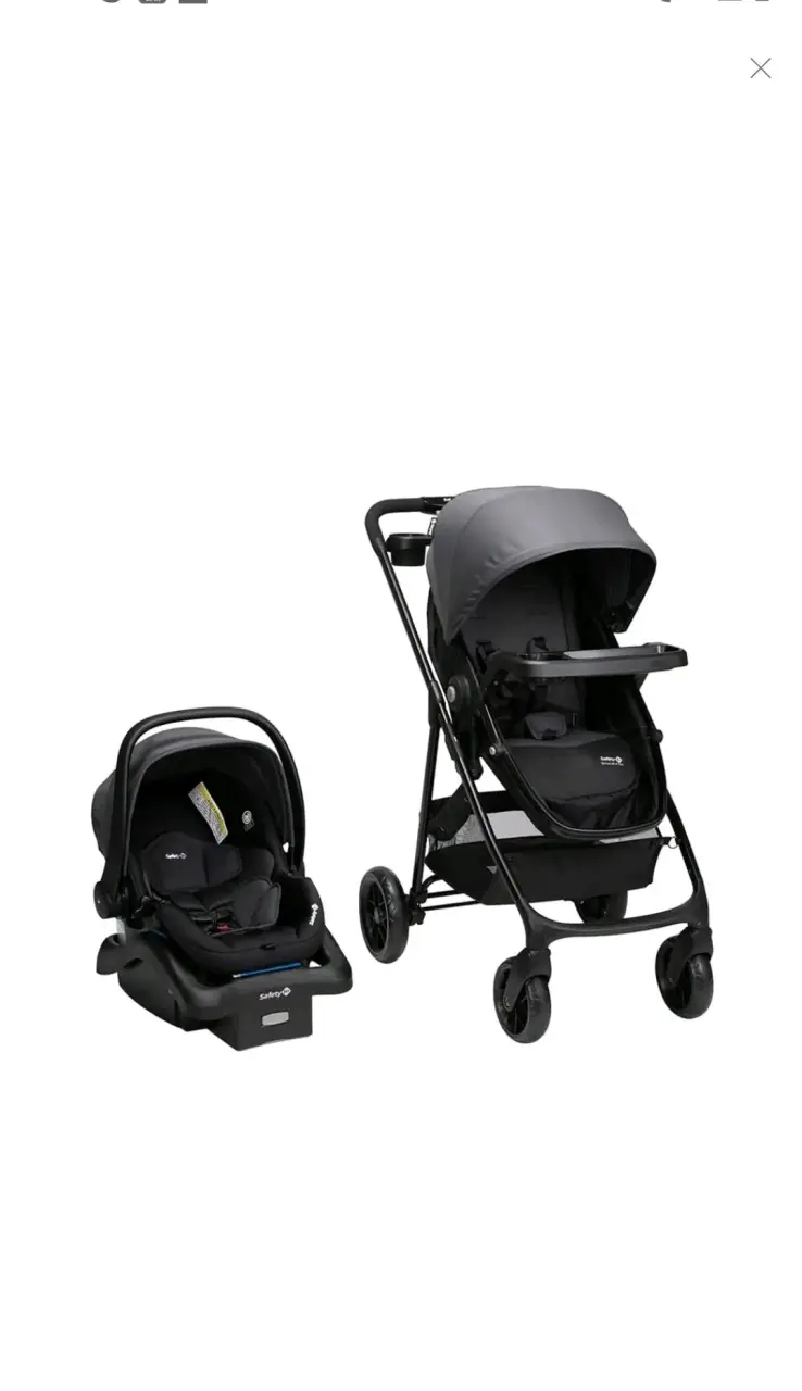 Coche de bebé con silla de auto Safety 1st negro - 1