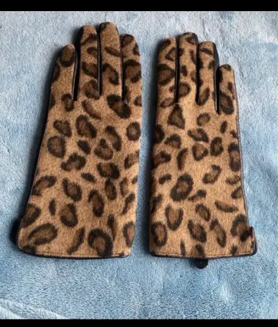 Guantes de Leopardo cuero talla L - miniatura 1