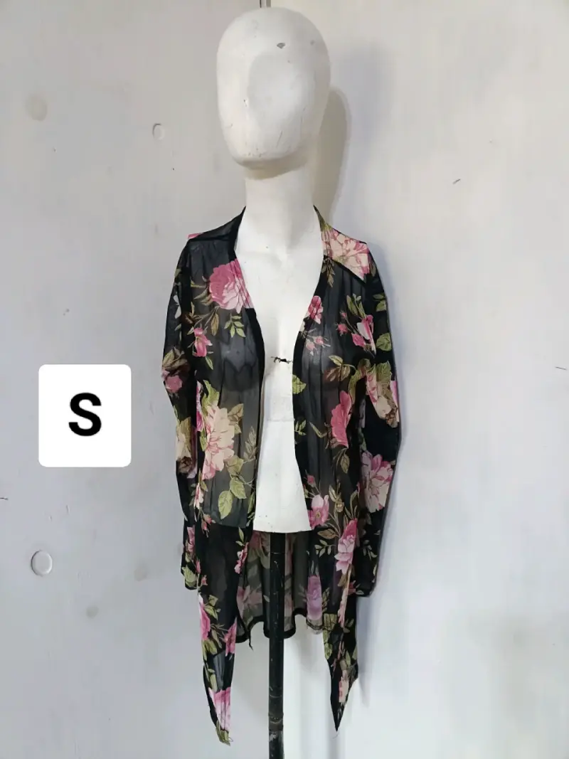 Cárdigan tejido verde para mujer - 3