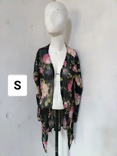 Cárdigan tejido verde para mujer - miniatura 3