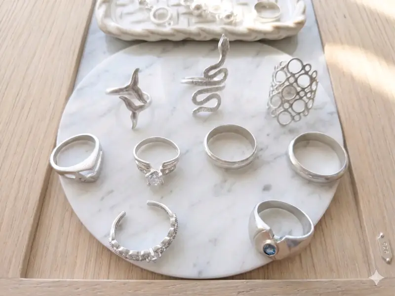 Conjunto de 23 piezas de plata 925