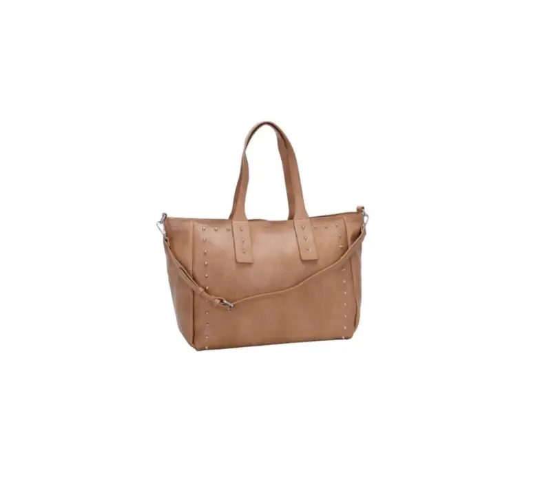 Cartera Pollini Beige con Tachuelas - 3