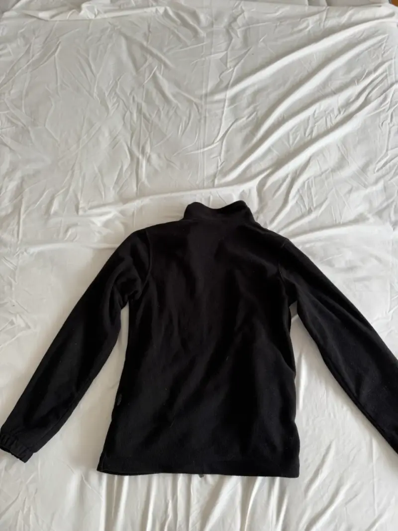 Polerón polar negra con cierre mujer-talla s - 2