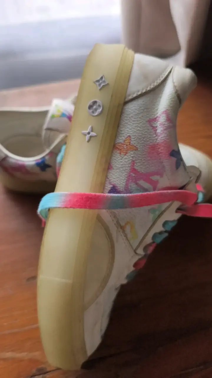 Zapatillas Louis Vuitton multicolor usadas - 4