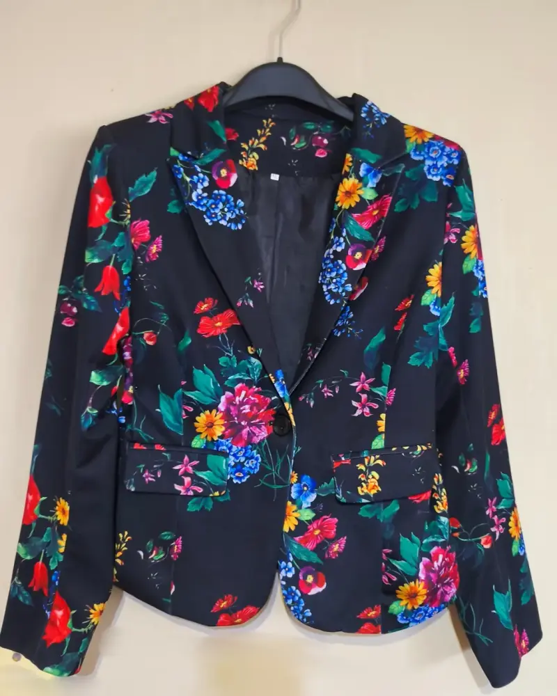 Blazer floral para mujer elegante - 1