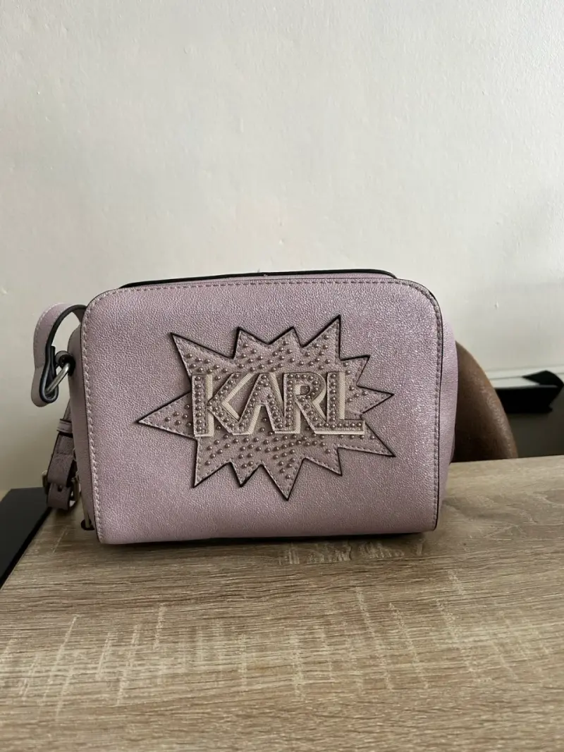Cartera cruzada Karl Lagerfeld lila - 1