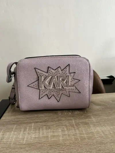 Cartera cruzada Karl Lagerfeld lila - miniatura 1
