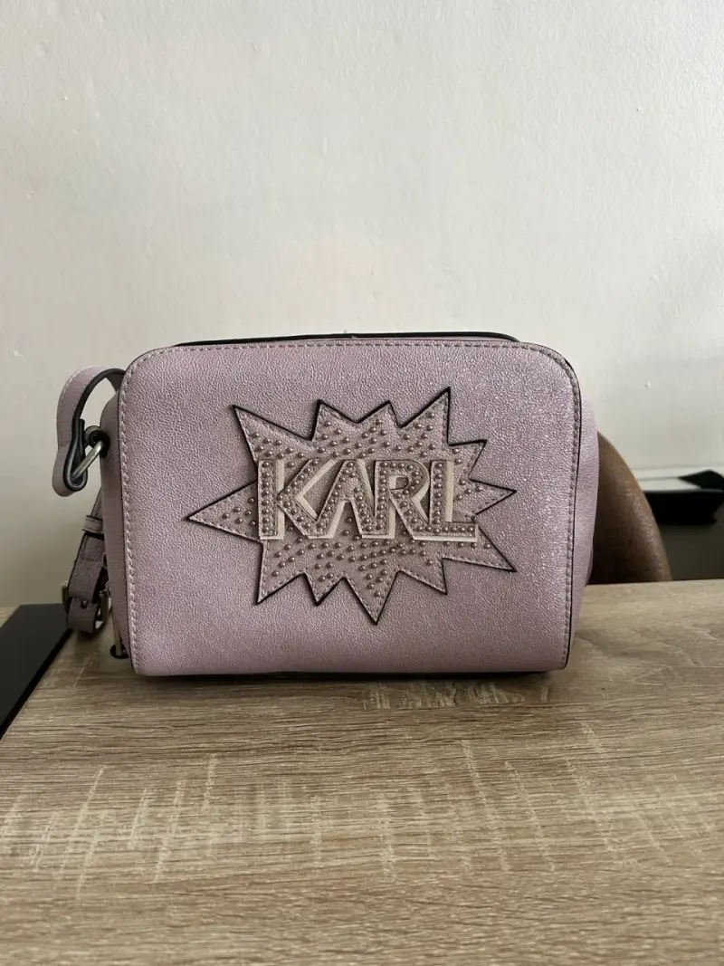 Cartera cruzada Karl Lagerfeld lila - 2