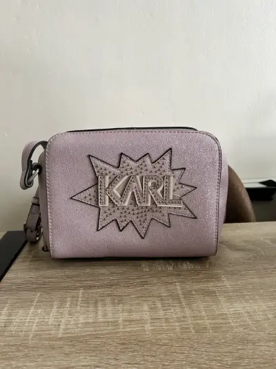 Cartera cruzada Karl Lagerfeld lila - miniatura 2