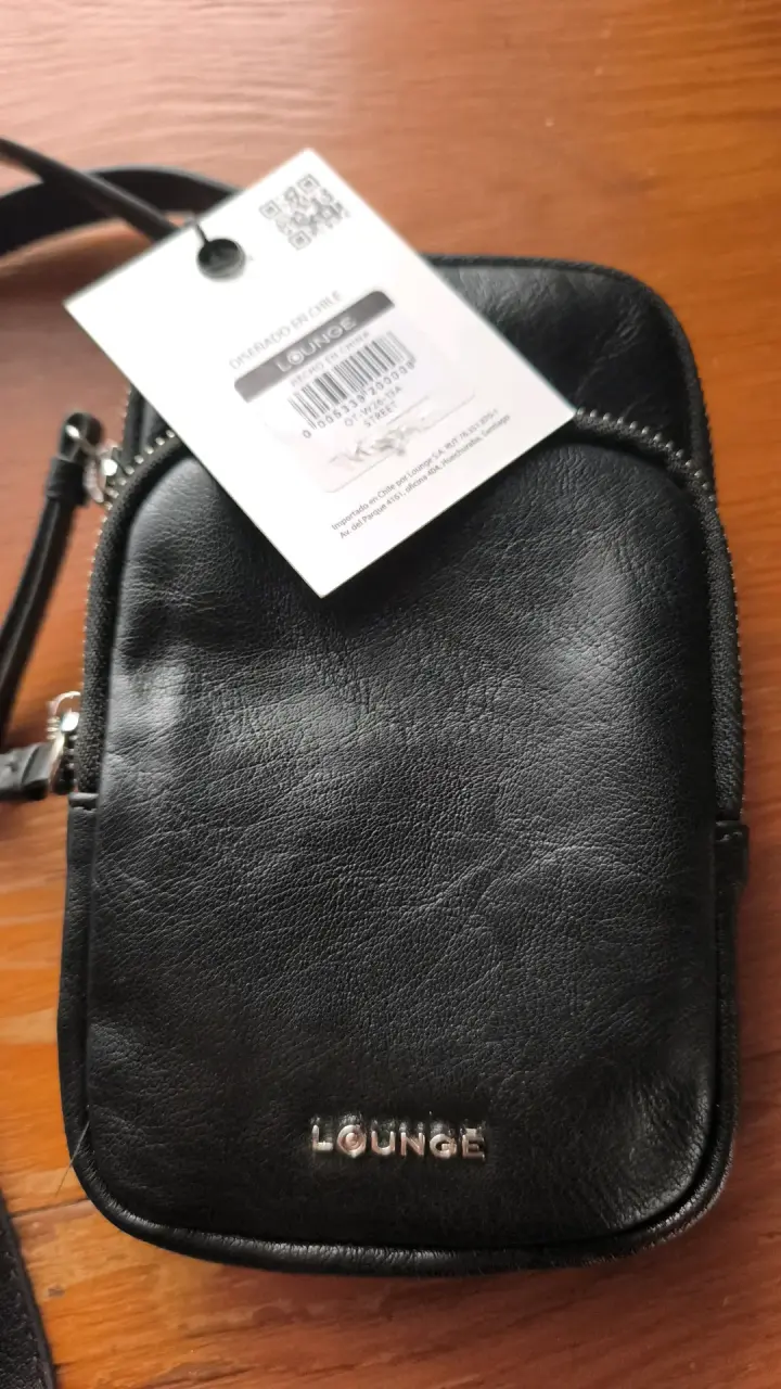 Bolso cruzado negro Lounge con correa ajustable - 2