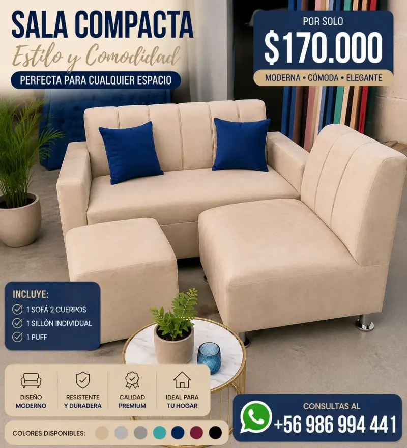 Sofá cama moderno y elegante negro - 2