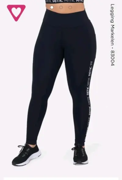 Leggings deportivos negros para mujer - miniatura 1