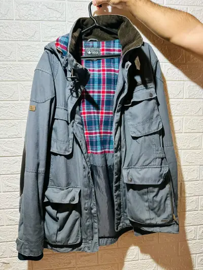 Chaqueta Hombre Lippi Gris con Forro a Cuadros - miniatura 1