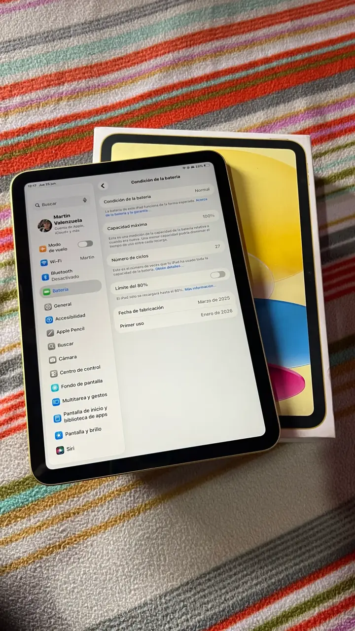 iPad A16 de 256 GB AMARILLO - 1