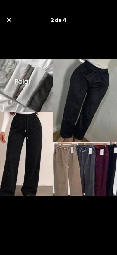 Conjunto con brillos mujer pantalón - miniatura 1