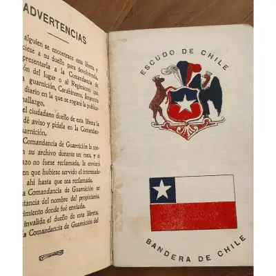 Libreta de Servicios del Ejército Chileno 1930 - miniatura 2