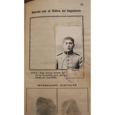 Libreta de Servicios del Ejército Chileno 1930 - miniatura 3