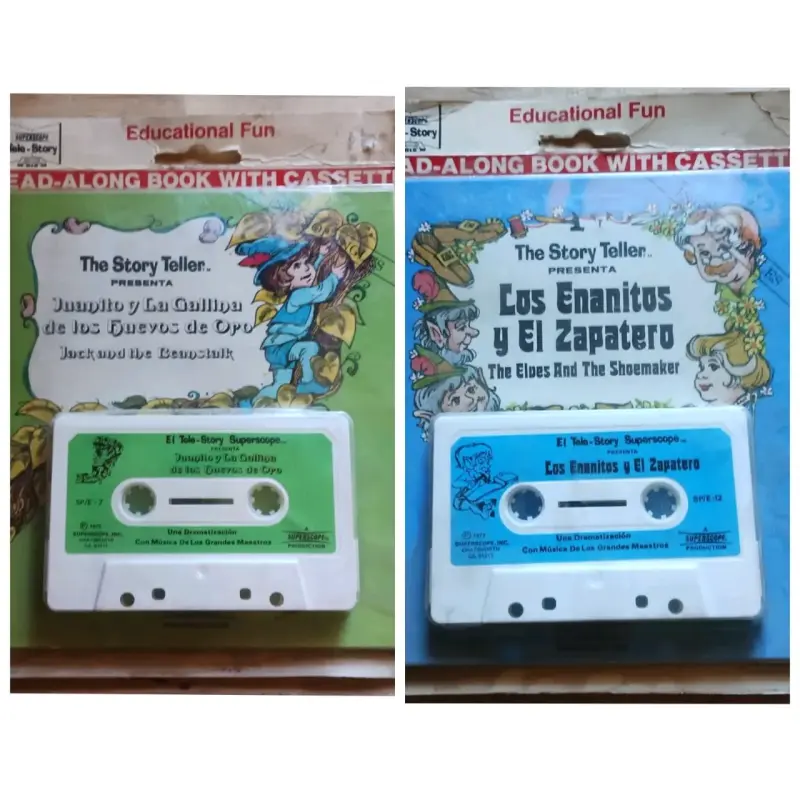 Dos cuentos en Cassette Story Teller, vintage. - 1