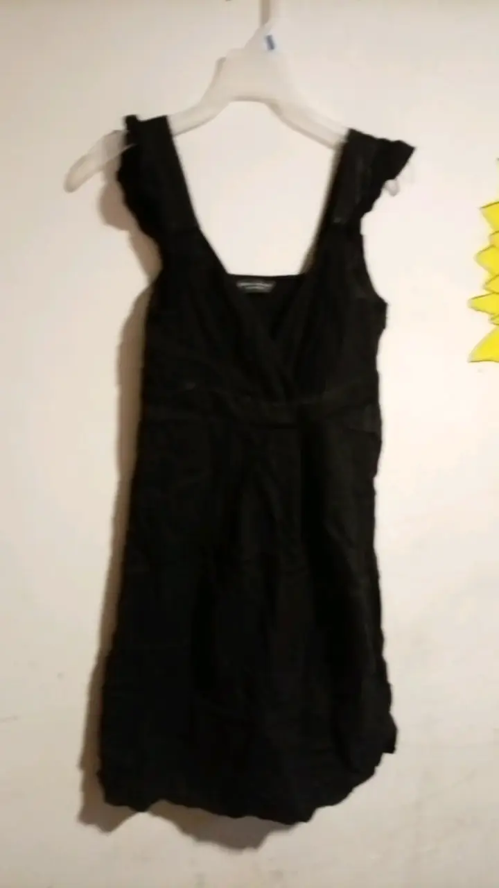 Vestido azul con diseño floral en relieve - 5