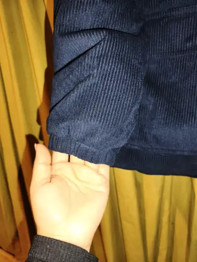 Chaqueta de cotel azul marino Old Navy con capucha - miniatura 6