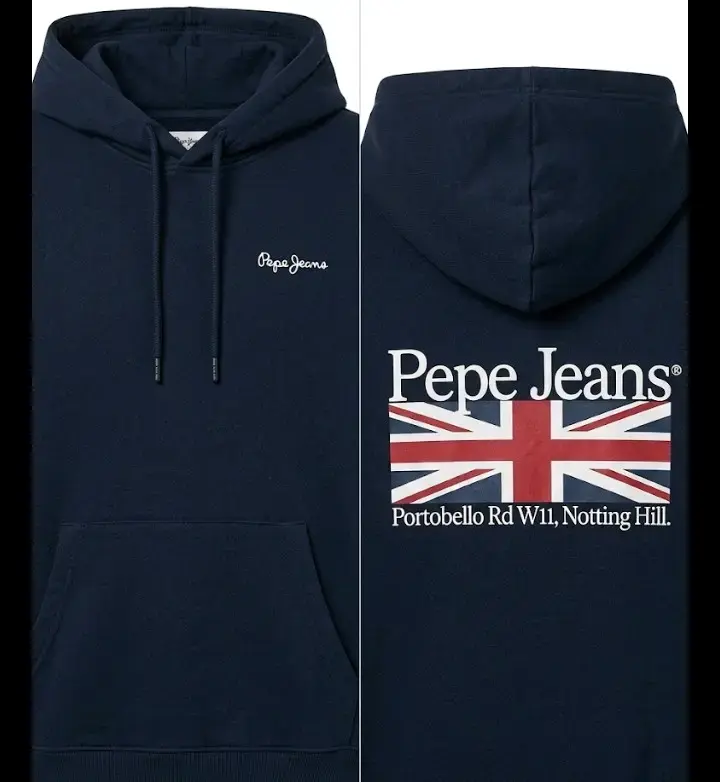 Polerón azul Pepe Jeans con bandera británica