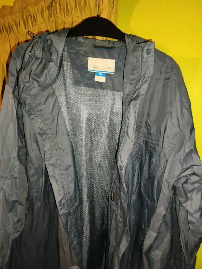 Chaqueta impermeable Columbia azul para hombre - miniatura 2