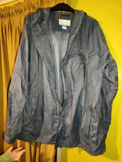 Chaqueta impermeable Columbia azul para hombre - miniatura 5