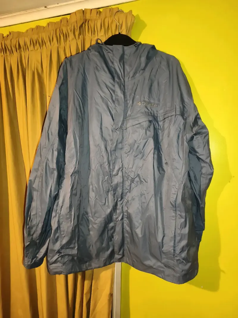 Chaqueta impermeable Columbia azul para hombre