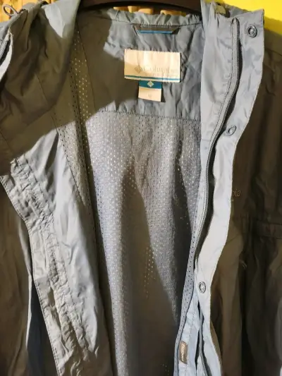 Chaqueta impermeable Columbia azul para hombre - miniatura 3