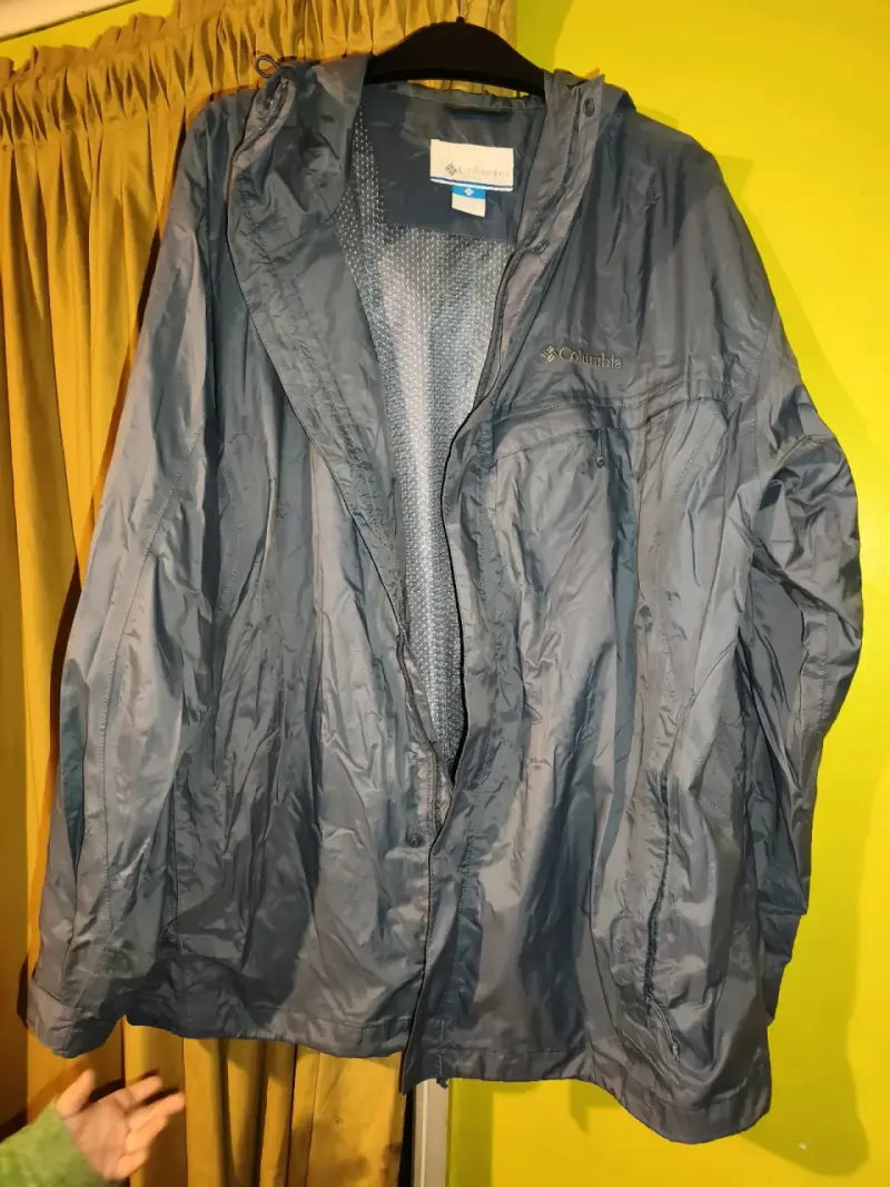 Chaqueta impermeable Columbia azul para hombre - 5