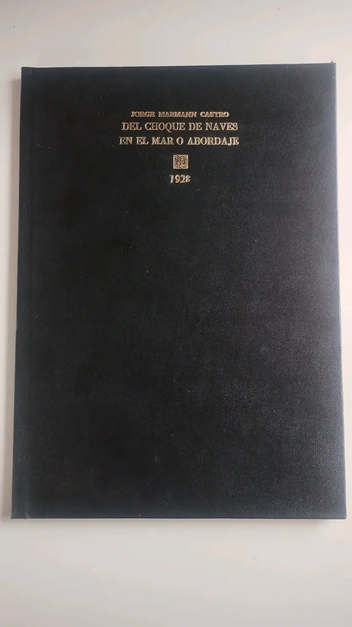 Libro antiguo 'Del Choque de Naves en el Mar o Abordaje' 1928 - 6