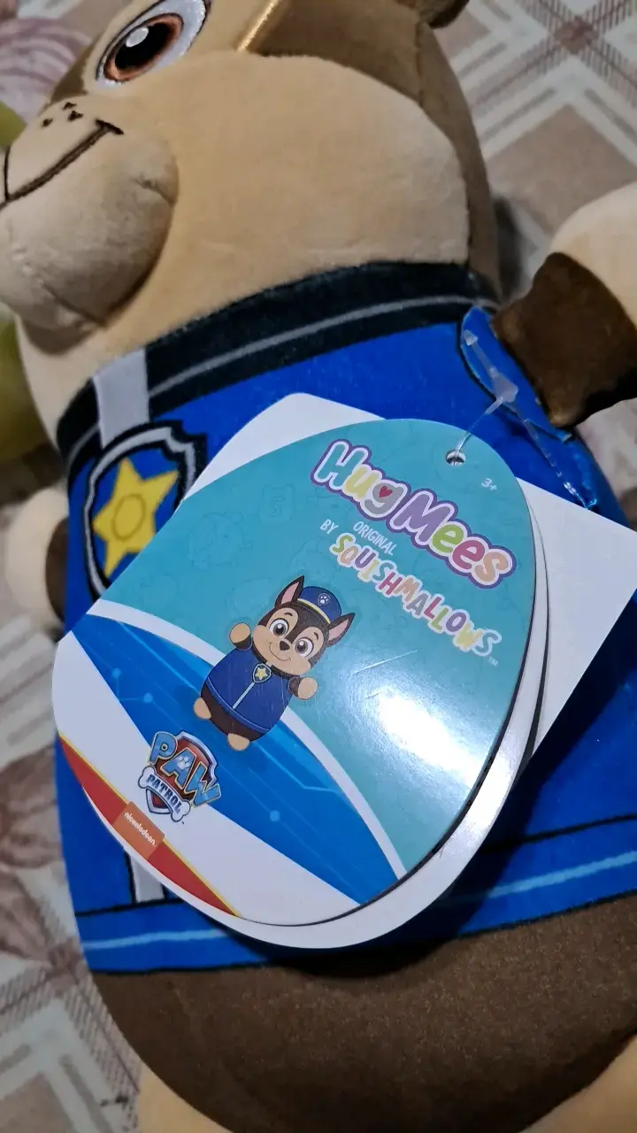 Peluche squishmallows Paw Patrol con uniforme azul - 3