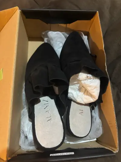 Zapatos de cuero negro Alaniz para mujer - miniatura 1