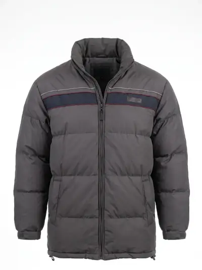 Parka Acolchada Gris Para Hombre (Portman Club) - miniatura 1