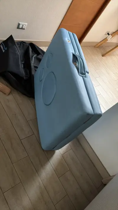 Camilla de Masaje Plegable Azul con Funda - miniatura 2
