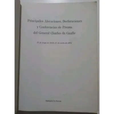 Libro 'Principales Alocuciones de Charles de Gaulle' - miniatura 2