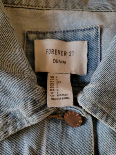 Chaqueta de mezclilla Forever 21 para mujer - miniatura 3