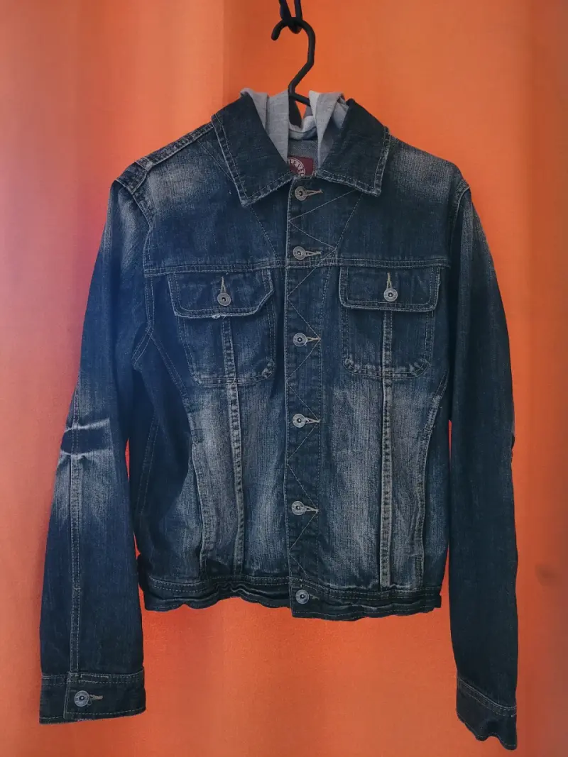Chaqueta de mezclilla con capucha Sublevel talla S - 1